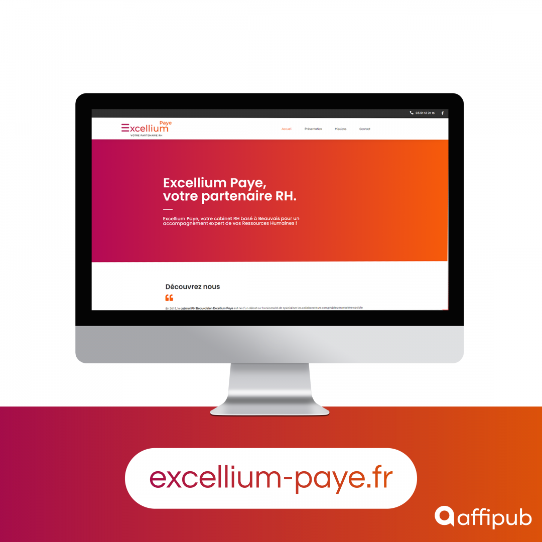 Site internet d'Excellium Paye à Beauvais